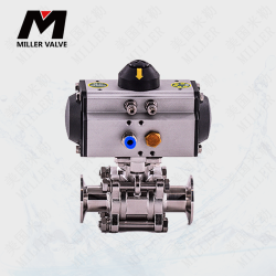 進口三片式卡箍球閥