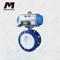 進口氣動襯膠蝶閥