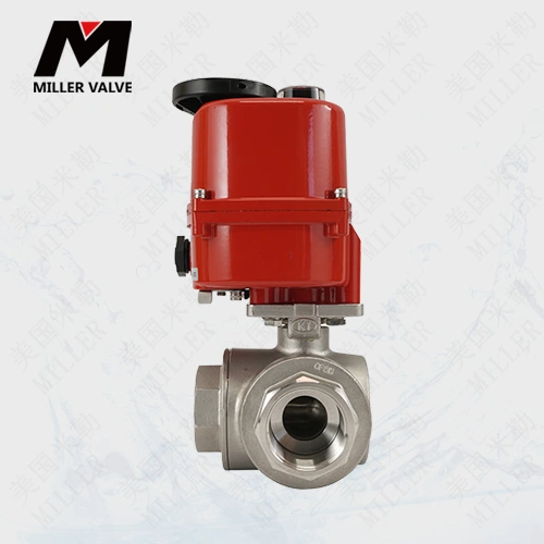 進口電動三片式法蘭球閥