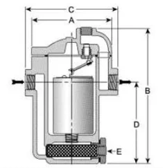 進(jìn)口氣動(dòng)疏水閥尺寸