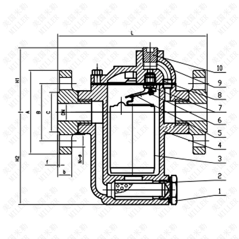 進(jìn)口倒吊桶疏水閥尺寸